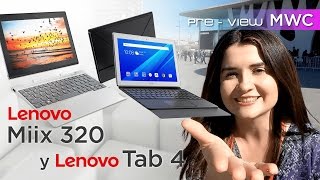 Lenovo Miix 320 y Lenovo Tab 4 pre review en español [upl. by Harrod]