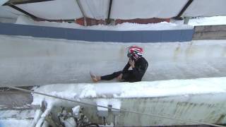 British bobsled crashes during mens World Cup race  CBC Sports [upl. by Eenobe939]