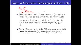 Folgen und Grenzwerte Folge 13 Rechenregeln für konvergente Folgen [upl. by Klecka]