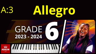 ABRSM Grade 6 Piano 2023  Allegro 1st movt from Sonatina in C Op 20 No 1 Kuhlau [upl. by Loginov349]