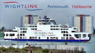 Wightlink  MV St Clare  Portsmouth to Fishbourne [upl. by Adin]