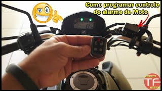 Como programar o controle do alarme de moto [upl. by Darn]