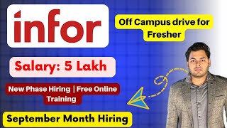 Infor Announced Hiring Again  Infor Hiring Drive  OFF Campus Drive For 2024 2023 Batch Fresher [upl. by Nnaylloh]