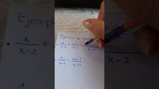 Adición y Sustracción de Expresiones Algebraicas Fraccionarias ejemplo 1 [upl. by Yemane444]