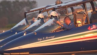 FRECCE TRICOLORI  AEROPORTO DI SDAMIANO 11102024 ARRIVO [upl. by Ennad]