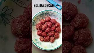 MINI ALBÓNDIGAS JUGOSAS EN SALSA 🍽️🤤 [upl. by Thorfinn923]