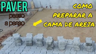 COMO FAZER A MESTRA NA AREIA  para assentar paver [upl. by Uke]