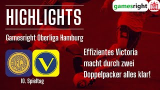 10 Spieltag Gamesright Oberliga Hamburg Highlights FC Alsterbrüder  SC Victoria [upl. by Nyrmak677]