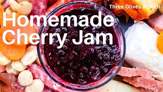 Homemade Cherry Jam  3 ingredients no pectin [upl. by Noremak147]