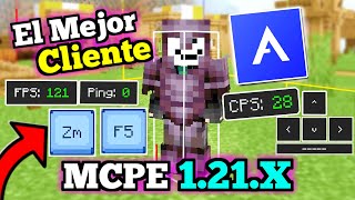 🟢 EL MEJOR CLIENTE para MCPE 121x  ATLAS CLIENT  Ver Hitbox CPS FPS PING F5 ZOOM Y MAS [upl. by Yelsna]