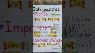 Tipos de Interjecciones ortografía foryou [upl. by Yornek464]