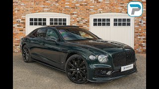 2022 BENTLEY FLYING SPUR 40 V8 4WD IN VIRIDIAN GREEN METALLIC WITH BLACK DIAMOND QUILTED LEATHER [upl. by Gavrilla334]