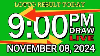 LIVE 9PM LOTTO RESULT TODAY NOV 08 2024 2D3DLotto 9pmlottoresultnovember82024 swer3result [upl. by Coleman]