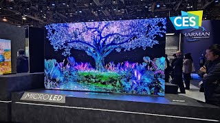 Samsung New MicroLED TVs and Transparent Displays from CES 2024 [upl. by Ophelie756]