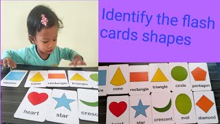 Identify the flash cards shapes by baby 22 months baby identify the flash cards shapes [upl. by Atirahc]