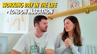 REALISTIC WORKING DAY IN THE LIFE amp London Marathon  Vlog [upl. by Etnom]