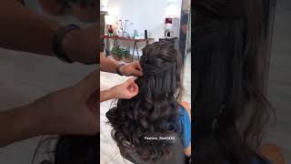 Hairstyle for bride and bridesmaidhairtutorial trending bride shorts [upl. by Ime885]