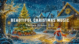 Beautiful Snowy Christmas Ambience❄️Top Holiday Songs Ever Relaxing Christmas Piano For Tranquility [upl. by Kralc]