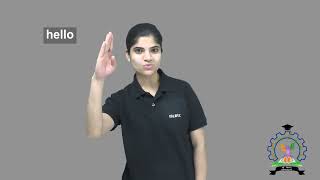 quotHelloquot  Indian Sign Language Tutorial  How to Sign [upl. by Yenffit]