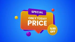 3D Sale Banners  Adobe Premiere Pro Template [upl. by Ikaz112]