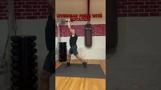 Overhead Press With Rotation shortsfitness [upl. by Rhyner233]