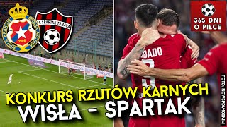 RZUTY KARNE 4K w meczu WISŁA KRAKÓW 1211 SPARTAK TRNAWA  REAKCJA KIBICÓW NA TRYBUNACH [upl. by Rehprotsirhc]