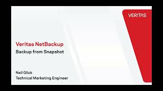 Backup from Snapshots with Veritas NetBackup [upl. by Edmonda]