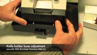 Leica RM 2025 Microtome from GMI Overview of Basic Operation [upl. by Otrebogad]