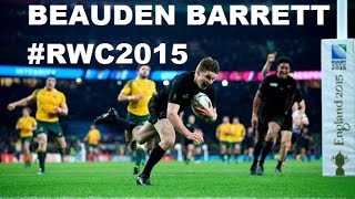 Beauden Barrett TRY RWC Final 2015  All Blacks vs Wallabies [upl. by Salome]