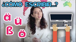 ¿Cómo ESCRIBIR las letras alemanas Ä Ö Ü ß en tu TECLADO [upl. by Herson]