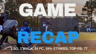 Caed Chavers 2028 v Smartense 14u The Show 26 Ninth Inning Royals 14u 56 LIVEGAME PITCHING [upl. by Eirac]