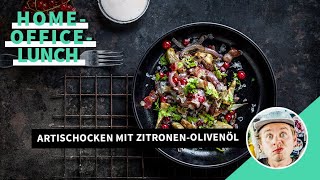 Artischocken mit ZitronenOlivenöl veggie 💚 [upl. by Leamhsi]