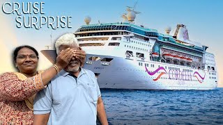 BIGGEST BIRTHDAY SURPRISE for Dad 😱🤩 Celebrating in Cruise 🥳 [upl. by Ades454]