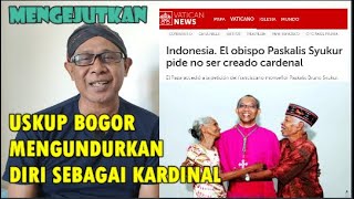 Mgr Paskalis Bruno Syukur mengundurkan diri sebagai KardinalRP Vincent Betu Ocarm [upl. by Willey]