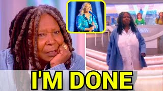 Whoopi Goldberg walks off ‘The View’ stage during Miranda Lambert concert debate [upl. by Maggee586]