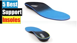 5 Best Orthotic Arch Support Shoe Inserts Insoles for Flat FeetFeet PainPlantar Fasciitis [upl. by Airamat]