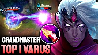 WILD RIFT VARUS  TOP 1 VARUS GAMEPLAY  GRANDMASTER RANKED [upl. by Clive943]