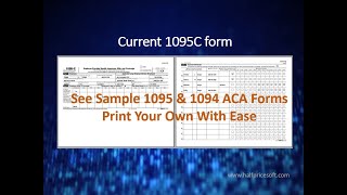 See Sample 10941095C 10941095B ACA Forms  Print Your Own With Ease [upl. by Dazhahs]