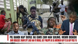 Video Bandi ak Gwo Zam kap defile nan Solino Deblozay nan CPT Menas Guy Philippe Akize Ameriken [upl. by Allmon]