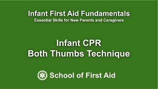 Infant CPR LifeSaving Techniques Using the Both Thumbs Method [upl. by Aldridge]