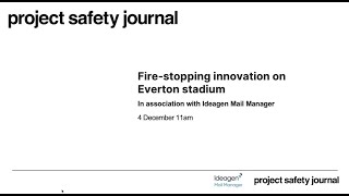 Firestopping innovation on Everton stadium [upl. by Kleon]