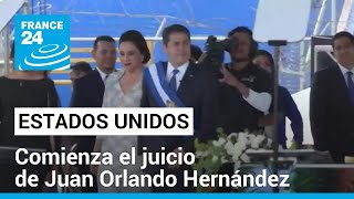 Inicia juicio contra expresidente hondureño Juan Orlando Hernández por narcotráfico • FRANCE 24 [upl. by Ycniuqal]