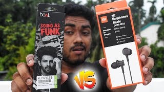 🔥Boat BassHeads 100 Wired Earphone VS Mi Basic Wired Earphone [upl. by Irpac]