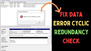 How to Fix Data Error Cyclic Redundancy Check on Windows 11 [upl. by Enelrahc]