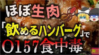 【2024年】『飲めるハンバーグ集団食中毒事件』 患者から腸管出血性大腸菌O157が検出される ほぼ生状態のハンバーグ 溶血性尿毒症症候群も併発する恐ろしい細菌【ゆっくり解決】 [upl. by Elaina193]