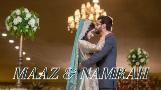 Wedding Story of Maaz amp Namrah  Cinematic Walima Highlights By Team Momentography Studios [upl. by Lorelei]