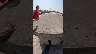 Moneyheist got crazy parkour🥳moneyheist parkour crazy shortslife parkourpov freerunning [upl. by Merdith]