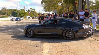 Orlando Cars amp Coffee Pullouts Full Sends amp Fails  December 2023 [upl. by Ytsirk]