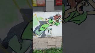 Painting on the streets of Polish cities Graffiti and murals  street art [upl. by Felt]