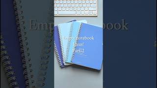 empty notebook ideas part 2 💡📒 aesthetic fypシ trending notebook ideas [upl. by Neenaj]